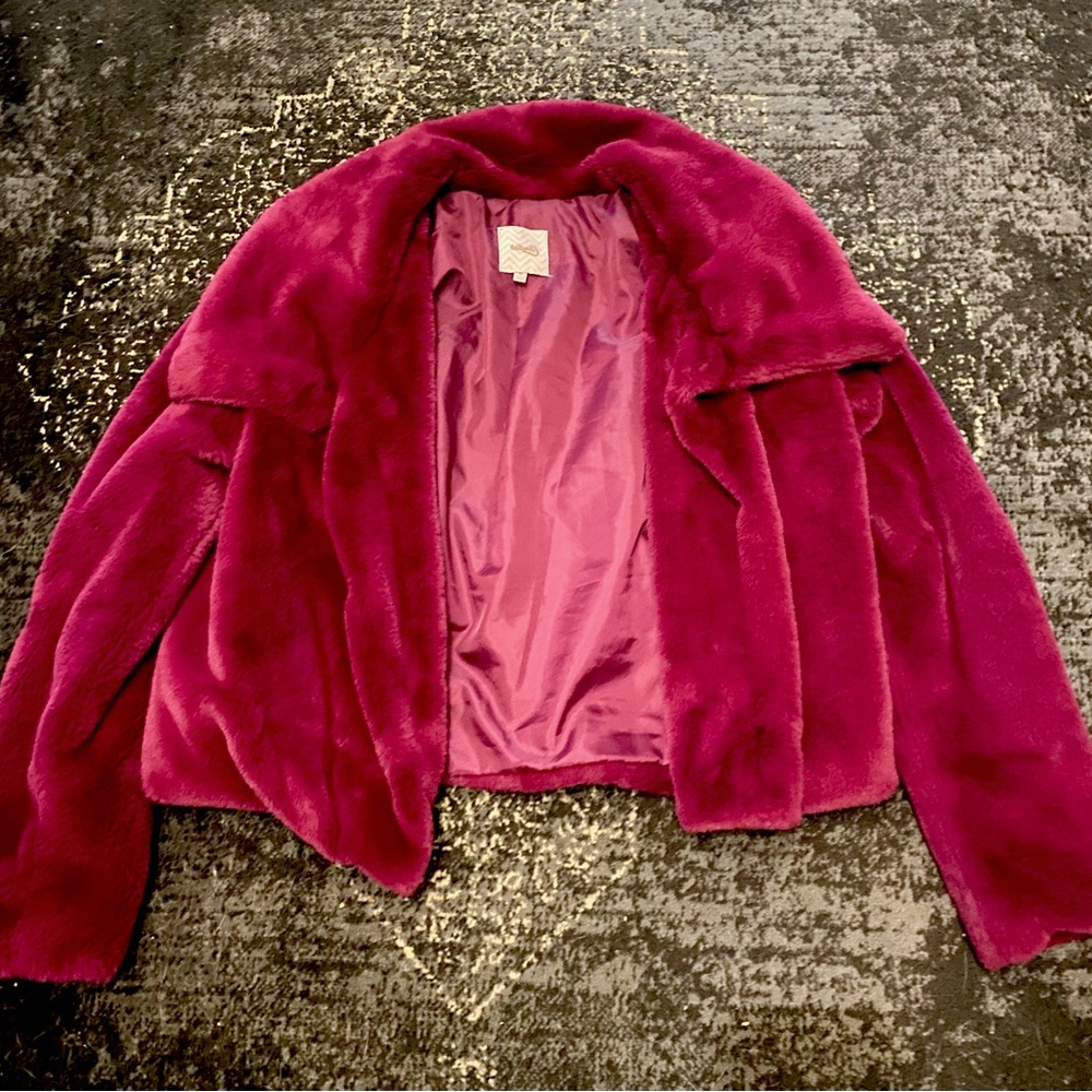 Candies Vintage Faux Fur Jacket